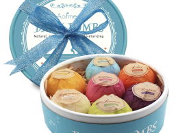 Aofmee Bath Bombs, 7pcs Bubble Bath Bombs for Women, Natural Handmade Fizzies Gift Set, Spa Organic Bathbombs for Kids, Essential Oil Personal Care Bath Gift for Birthday Mothers Day Christmas